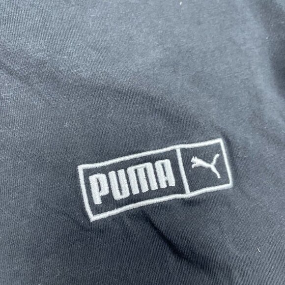 Puma Mens Black Logo XL T-Shirt Casual Crewneck Short Sleeve d0475 - Picture 5 of 8